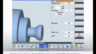 SINUMERIK Tutorial - Programmierung Drehen Siemens CNC-Programmiersprache mit programGUIDE