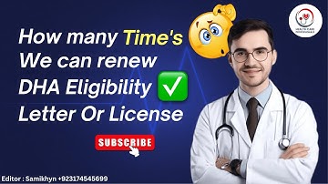 DHA Eligibility Letter Or License Renewal || Health Care Professionals #dhaeligibilityletterrenewal