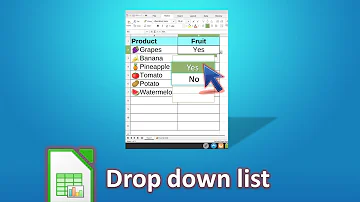 How do I create a drop down list in LibreOffice base?