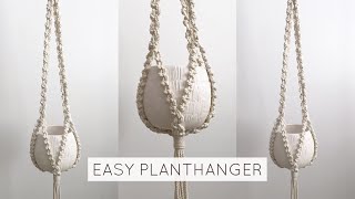 DIY: EASY MACRAME PLANT HANGER | MACRAME PLANTHANGER TUTORIAL (step by step)