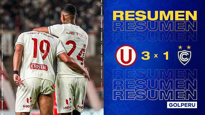 Torneo Clausura: Universitario 3-1 Cienciano - Fecha 16