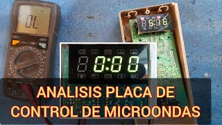 como reparar analizar e identificar componentes de placa de control de microondas