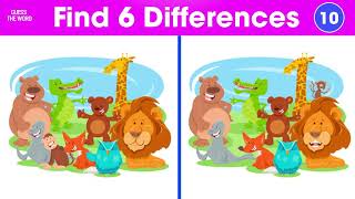 Find 6 The Differences | Best Spot The Difference Puzzles | Fun Puzzles For Kids screenshot 1