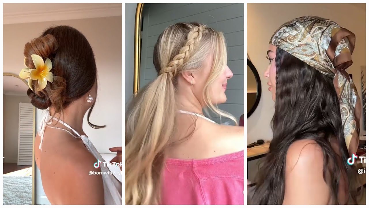 Summer Easy And Cute Hairstyles 🎀✧˚ TikTok Compilation