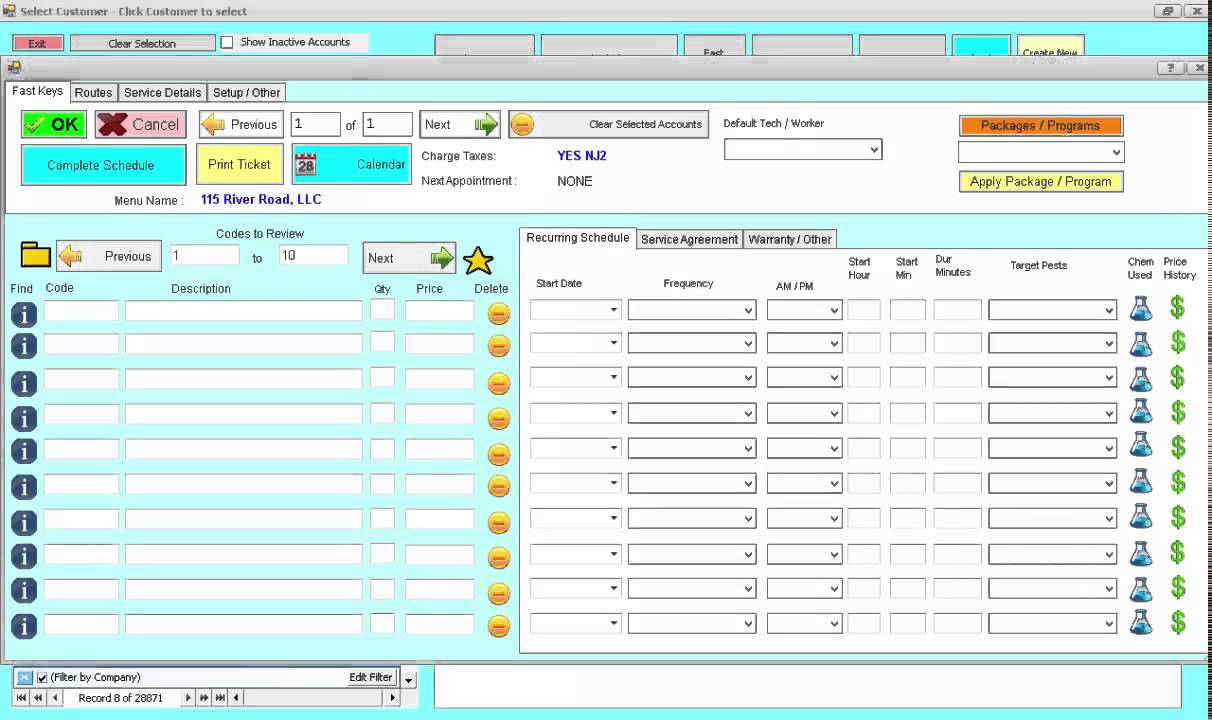 BILLMASTER Software - Dashboard