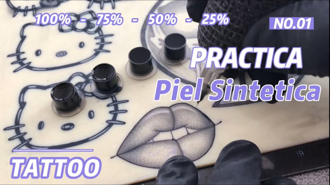 Practica Piel Sintetica // TATTOO //  Grey Wash // Tonos de Tinta Ink
