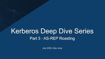 Kerberos Deep Dive Part 3 - AS-REP Roasting