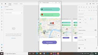 Maps with adobe XD