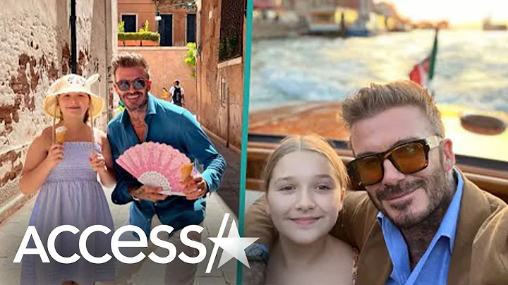 David Beckham & Harper Beckham Have Sweet Father Daughter Day In Italy