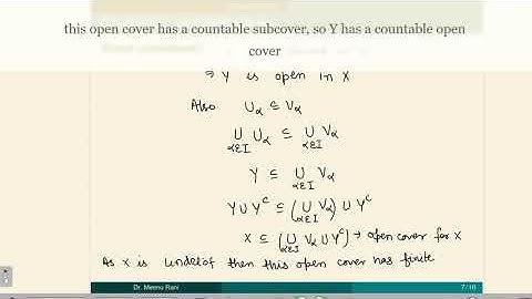 Lecture-11: Lindelof spaces