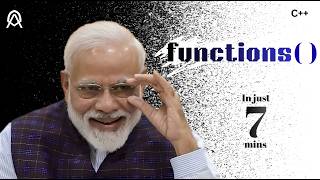 C++ Functions in  just 7 minutes | Dark overview in hindi with memes |