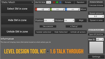 Level Design Tool Kit - 1.6 Talk through (Unreal Engine 4)