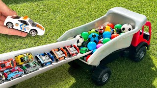 Marble Run Race & Giant Dump Truck and Racing Cars with Coca Cola vs Mentos by DIYHUB 48,867 views 1 month ago 10 minutes, 12 seconds