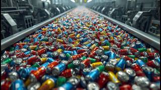 How Millions of Aluminum Cans Are Recycled Daily 😳