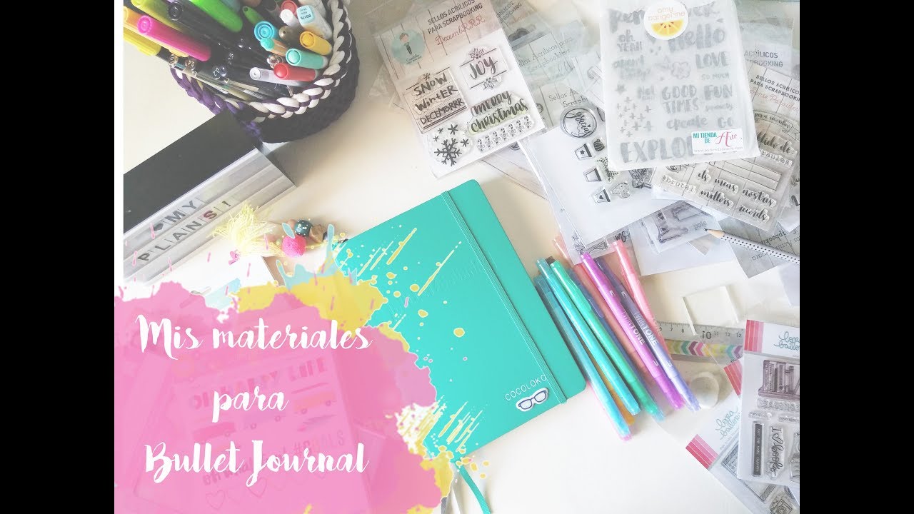 Mis materiales para Bullet Journal y más! - YouTube