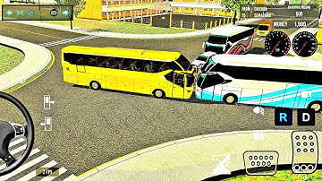 Euro Bus Driving Game 2025 Indonesia Bus Simulator  Public Transportation Android Gameplay