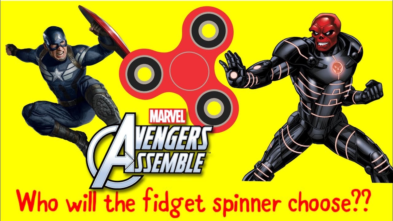 Fidget Spinner Chooses Captain America Red Skull page from Marvel Comics - YouTube