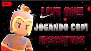 😎JOGANDO COM OS INSCRITOS😎 🔴STUMBLE GUYS AO VIVO 🔴#5k