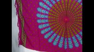 fuchsia peacock feather boho gypsy scarf wrap cheap accessories for girls WholesaleSarong.com screenshot 5