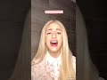 Cute girl singing (Uvula moments)