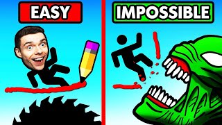 FÁCIL vs IMPOSIBLE RESCATE DE STICKMAN