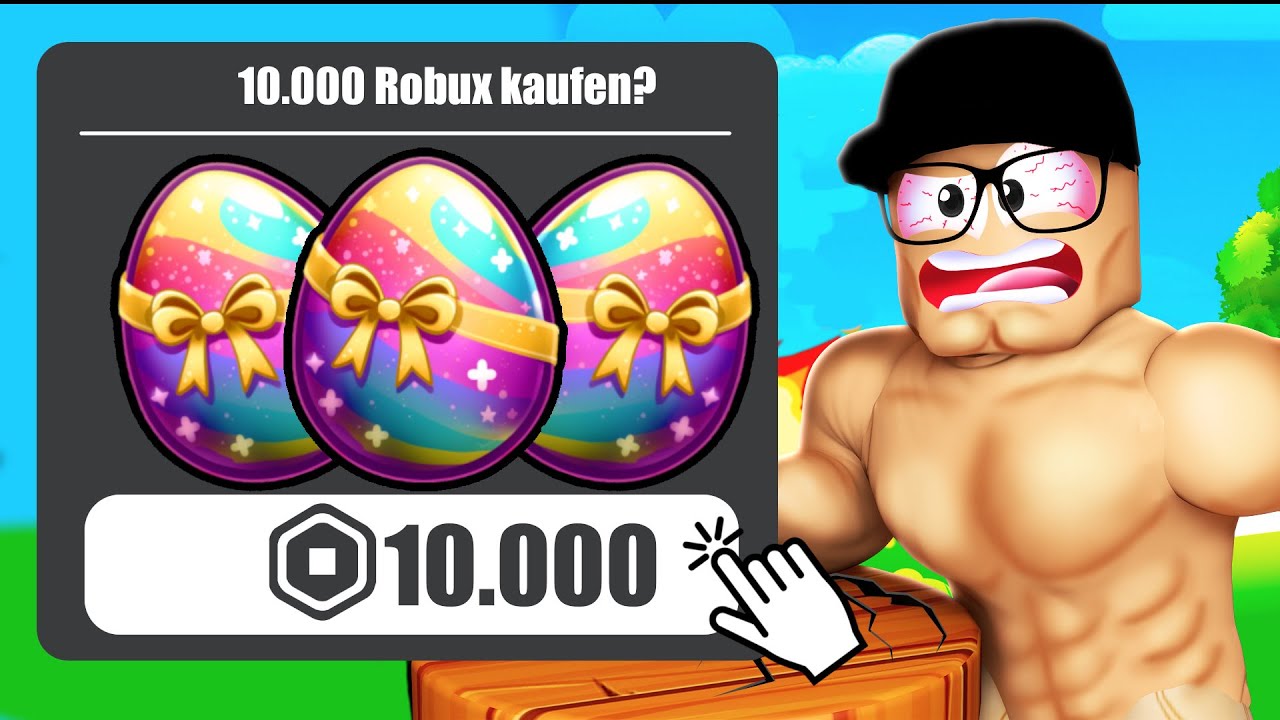 Ich gebe 10.000 Robux aus um das 0,01% Event EGG zu gewinnen! - YouTube