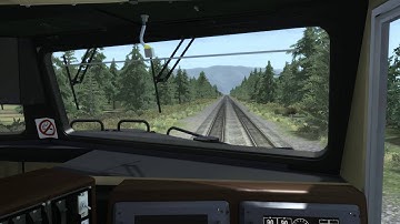 BNSF Double Stack On Marias Pass Cab Ride