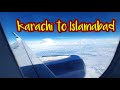 Karachi to Islamabad by air || Official visit