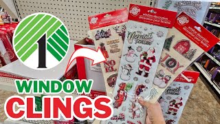 🤯 The HOTTEST NEW Dollar Tree CHRISTMAS DIY Crafts using WINDOW CLINGS