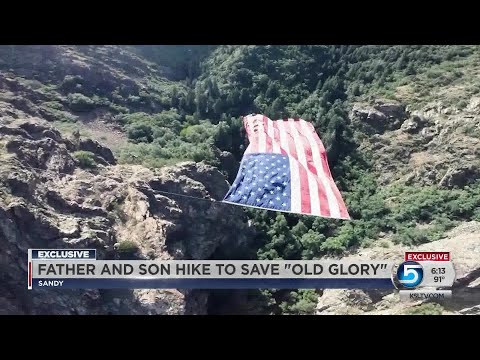 Family Rescues Massive American Flag That Vanished In Utah Canyon