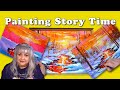 &quot;Story Time Chit Chat - The Golden Aspen Winter Painting  😆 Be a Fly on the Wall at My Studio&quot;