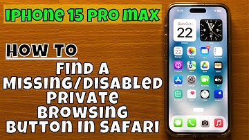 How to Find a Missing/Disabled Private Browsing Button In Safari on | iOS 17 iPhone 15 Pro Max