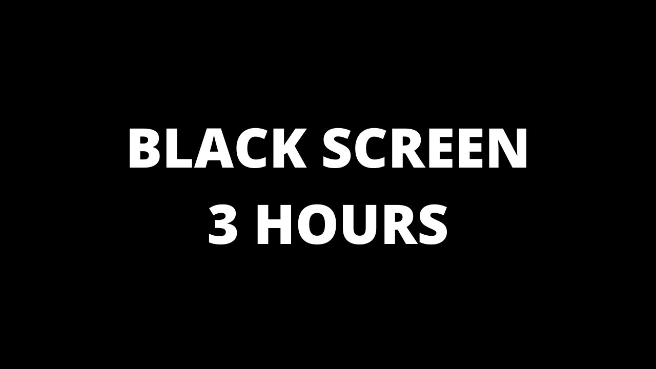 Dark Black Screen 3 Hours | Schermo Nero 3 Ore | 3 H