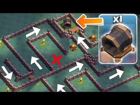 GIANT CANNON MAZE BASE!! | clash of clans | TROLL BASE!