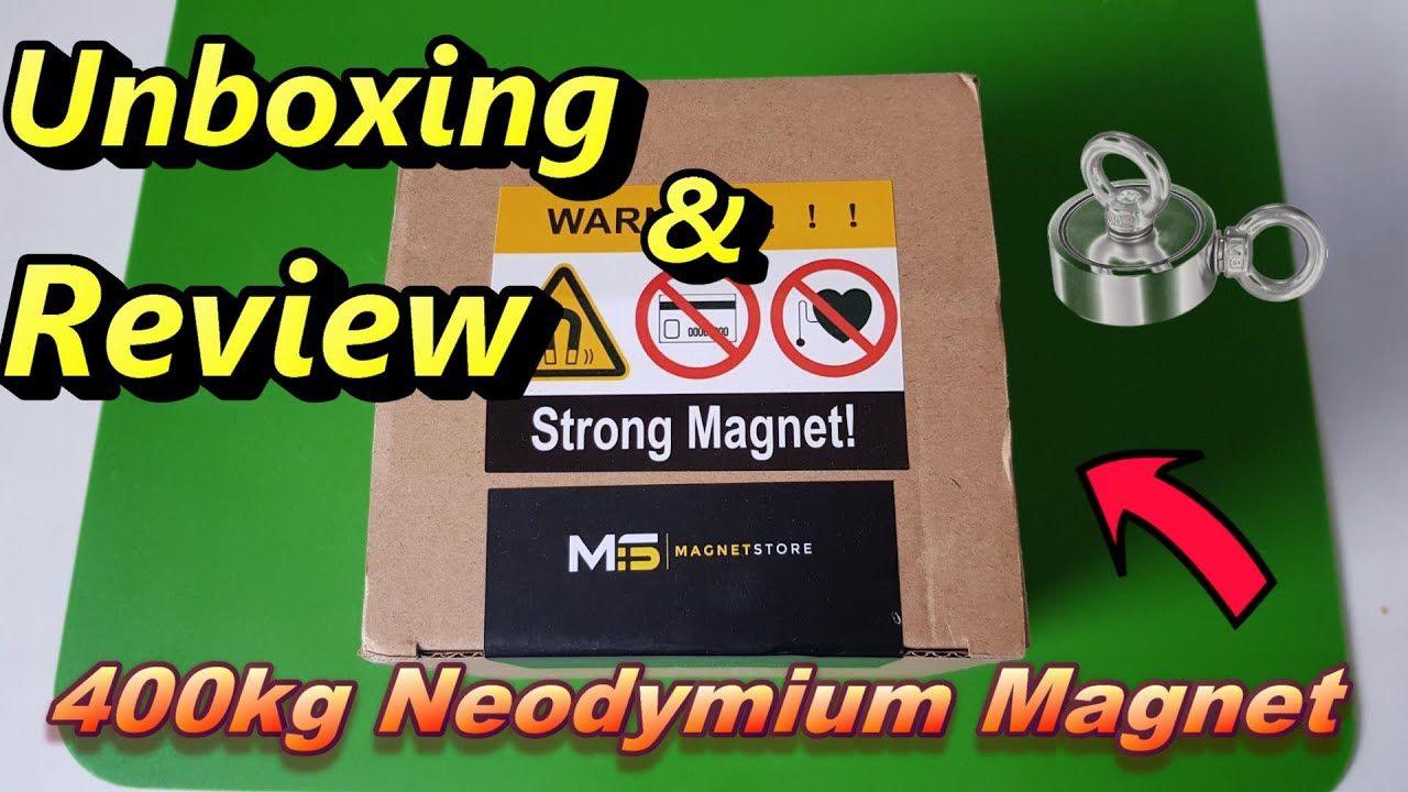 400KG Neodymium Magnet Fishing, Unboxed, Review.