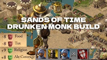 Stronghold Crusader Definitive Edition (Demo) - Sands of Time 3v1 - Drunken Monk build