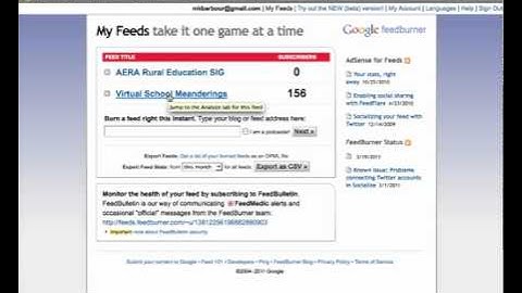 EDTECH 597: Getting Started with Feedburner