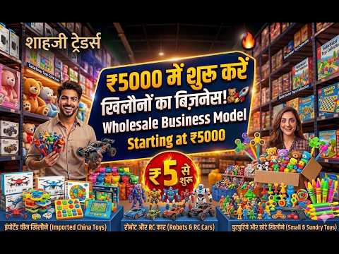 ₹5000 में शुरू करें खिलौनों का बिज़नेस! || Toys Wholesale Market in Delhi Sadar Bazar || China Toys