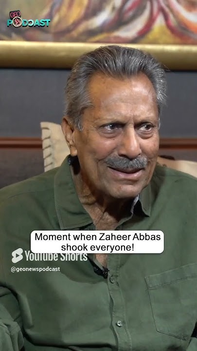 Moment when Zaheer Abbas shook everyone!🔥 #zaheerabbas #geopodcast # ...