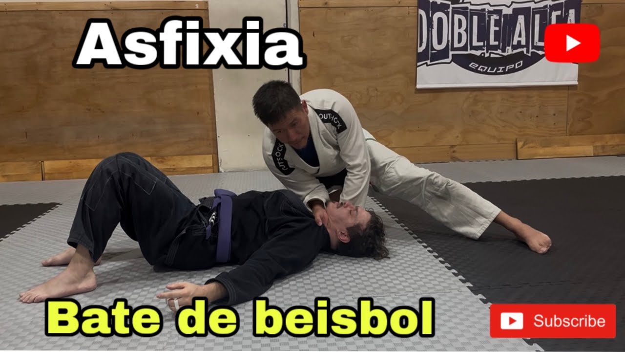 Asfixia de bate de beisbol desde control lateral 