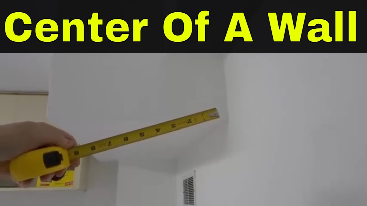 Picture Hanging Hack For Finding The Center Of A WallTutorial YouTube
