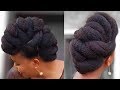 NATURAL HAIR STYLE| BEAUTIFUL ROLL, TUCK & PIN STYLE