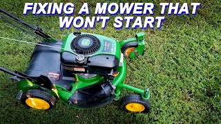 Fixing A John Deere Mower That Won't Start