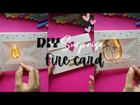 DIY Surprise fire card tutorial | #diy #birthdaycardideas #viralvideos ...