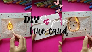 DIY Surprise fire card tutorial | #diy #birthdaycardideas #viralvideos #craft