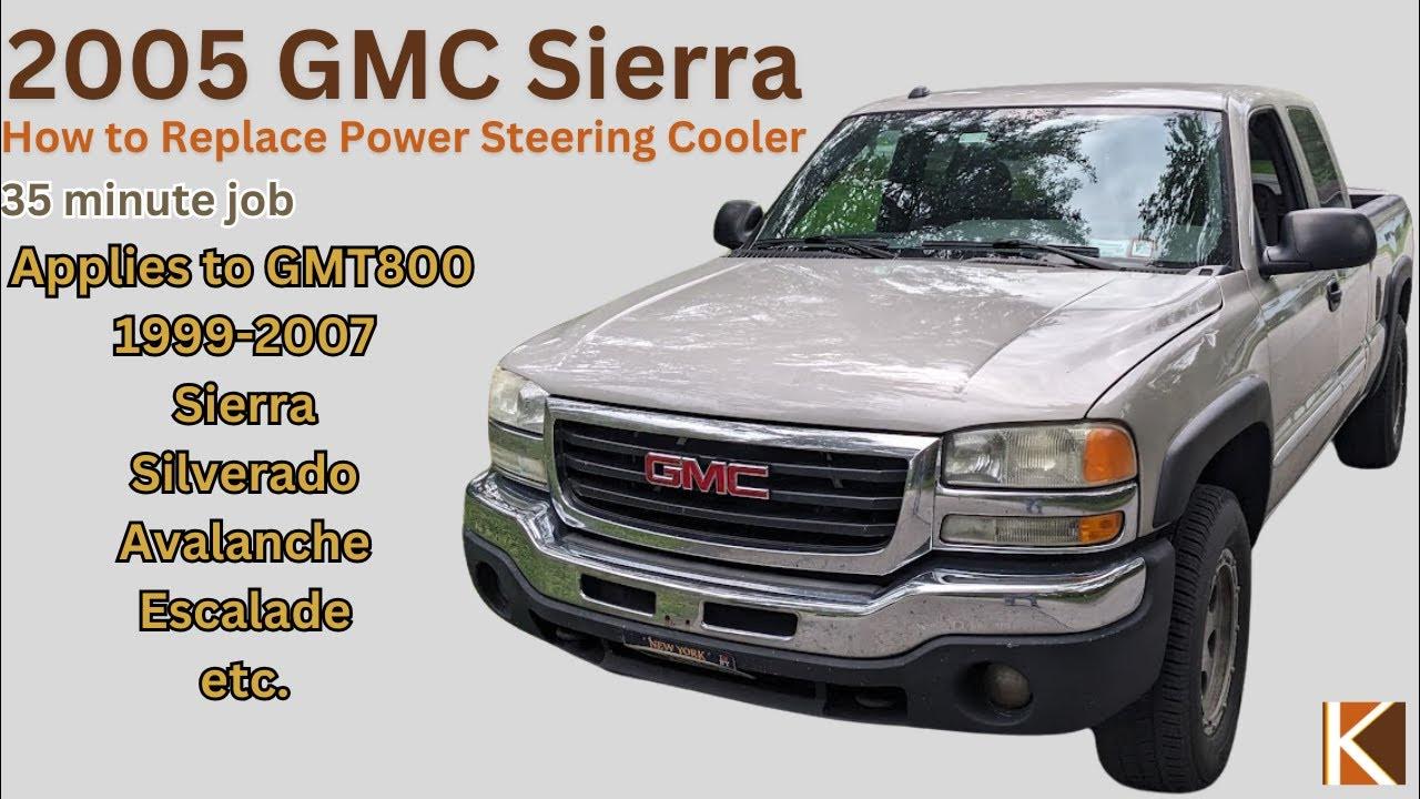 How to Replace Power Steering Cooler 2005 GMC Sierra 1500 YouTube