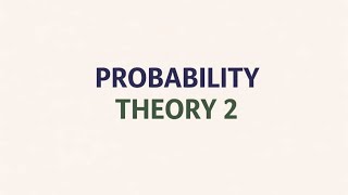 Probability Theory 2 || A-level & UTME MATHEMATICS TUTORIAL