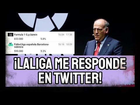 LA LIGA DE JAVIER TEBAS ME RESPONDE EN TWITTER Y SACA PECHO POR UN PRODUCTO DEVALUADO Y PODRIDO