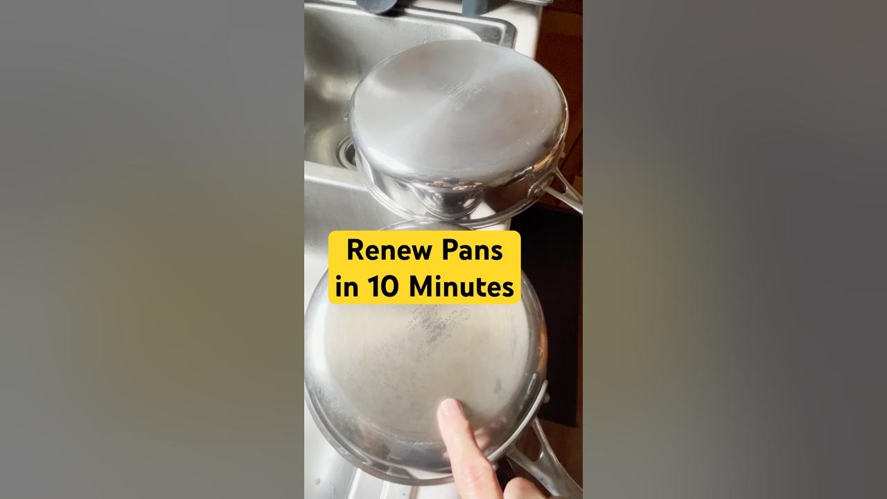 Renew Pots and Pans in 10 minutes with Bar Keepers Friend tips home