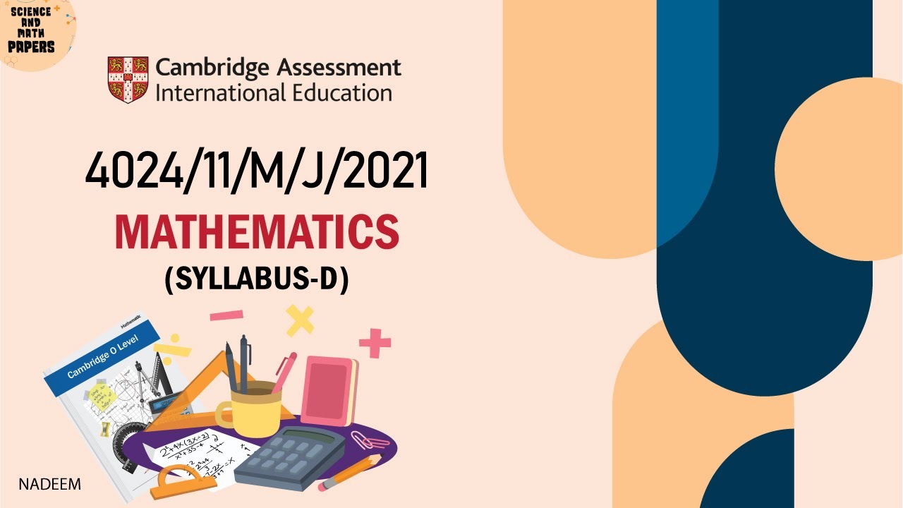 4024/11/M/J/21 | Worked Solutions | 2021 IGCSE Maths Paper (SYLLABUS D ...